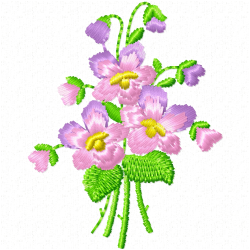 Flowers And Tree Embroidery Design 12 Flowers And Tree Embroidery Design 12